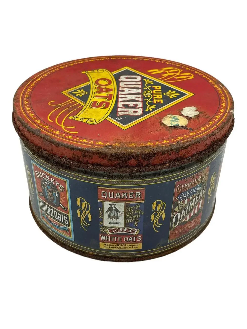 Vintage 1983 Quaker Oats Tin: Limited Edition Oatmeal Cookie Recipes